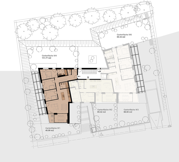Exklusive Gartenwohnung mit hoher Energieeffizienz und unverbaubarer Aussicht.Neue Preise! - W1 5