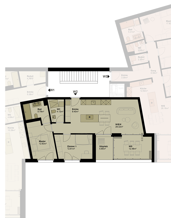 Exklusive Wohnung mit hoher Energieeffizienz und unverbaubarer Aussicht.Neue Preise! - W2 7