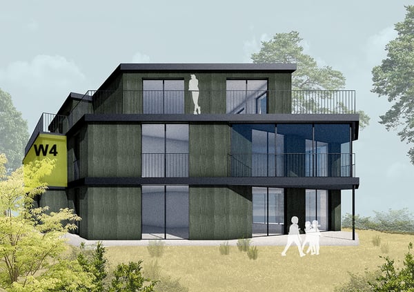 Helle und grösszügige 1.5-Zimmer-Geschosswohnung mit Hobbyraum und Aussicht - W4 2