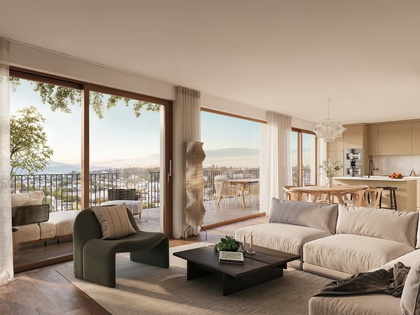 Exklusive, ruhige und moderne Geschosswohnung mit romantischem Balkon und Waldsicht - W7 9