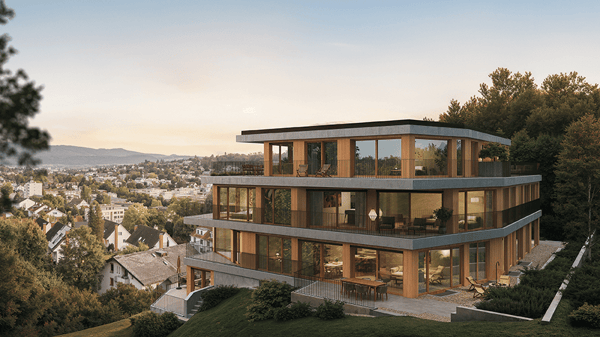 Exklusive, ruhige und moderne Geschosswohnung mit romantischem Balkon und Waldsicht - W7 3