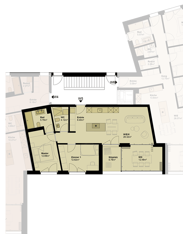 Exklusive Geschosswohnung mit hoher Energieeffizienz und unverbaubarer Aussicht. Neue Preise! - W5 6