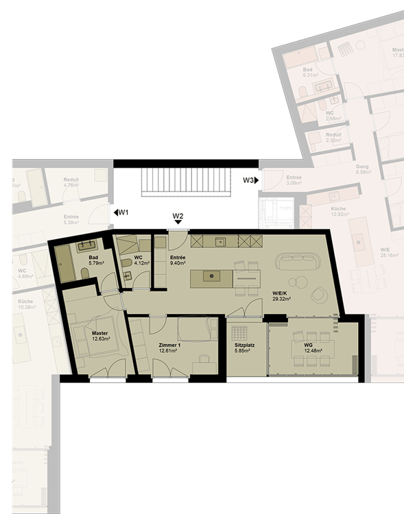 Exklusive Wohnung mit hoher Energieeffizienz und unverbaubarer Aussicht.Neue Preise! - W2 7