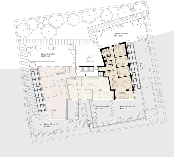 Exklusive Gartenwohnung mit hoher Energieeffizienz und unverbaubarer Aussicht.Neue Preise! - W6 6