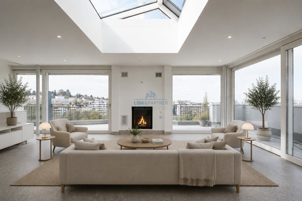 Attika-Maisonette mit unverbaubarem Weitblick über Binningen & Basel 1