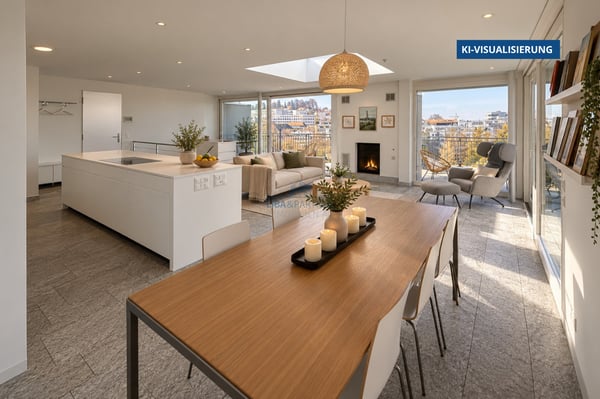 Einzigartiges Wohnen mit unverbaubarer Aussicht über Binningen & Basel