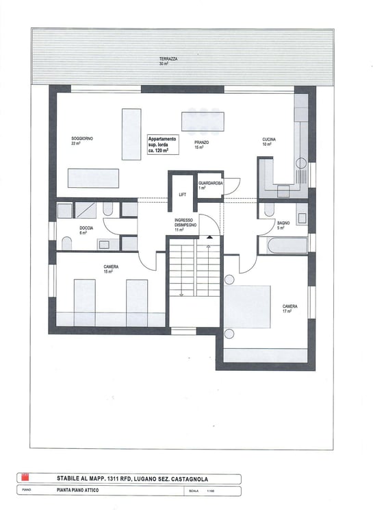 Luminoso attico di 1.5 locali con vista panoramica a Ruvigliana 11