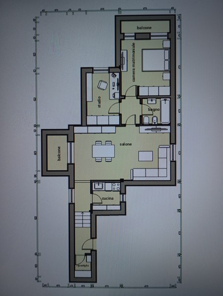 Affittiamo appartamento 1.5 locali con ampia vista lago 2