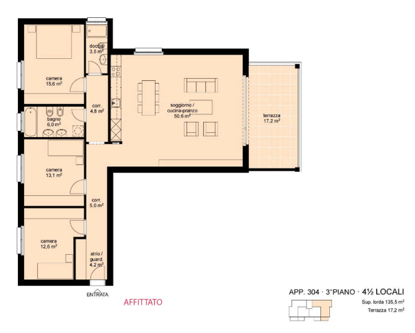Appartamento in affitto 4.5 locali, disponibile dal 01.10.2026 9