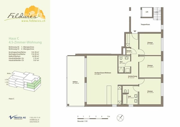 Grosszügige 4.5 Zimmerwohnung in familienfreundlichem Quartier! 13
