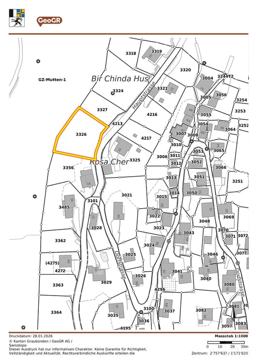 Baugrundstück Rosacher in Mutten- Gemeinde Thusis 13