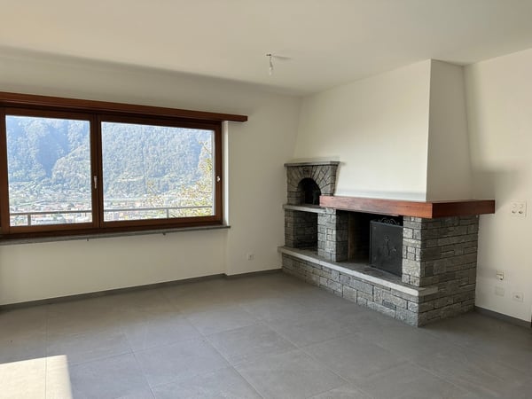 Appartamento 1.5 locali con camino e vista panoramica a Bellinzona 4