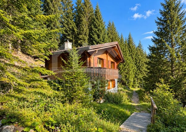 Charmantes Ferienchalet im Skigebiet mit toller Aussicht 6