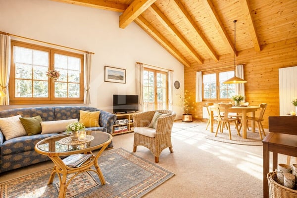 Charmantes Ferienchalet im Skigebiet mit toller Aussicht 2