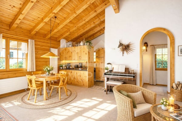 Charmantes Ferienchalet im Skigebiet mit toller Aussicht 3