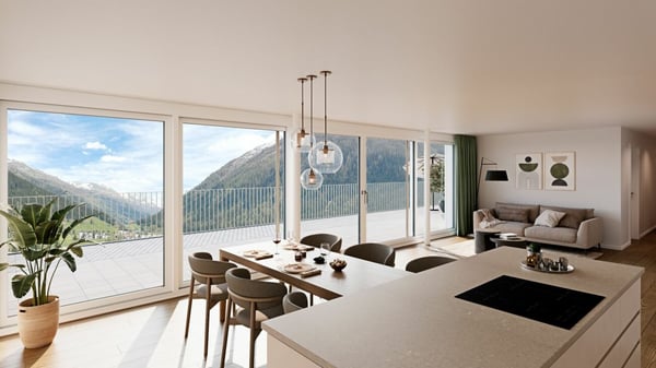 ZWEITWOHNUNG - 3.5-Zimmer-Attika-Wohnung Nr. 43 - Residence Promenade 136 2