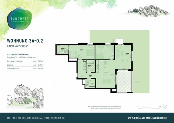 Grosszügige 1.5-Zimmer-Gartenwohnung 5