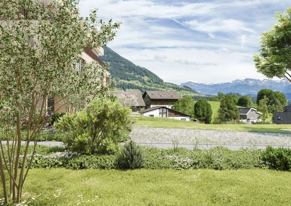 Attraktive Gartenwohnung mit Weitsicht 2