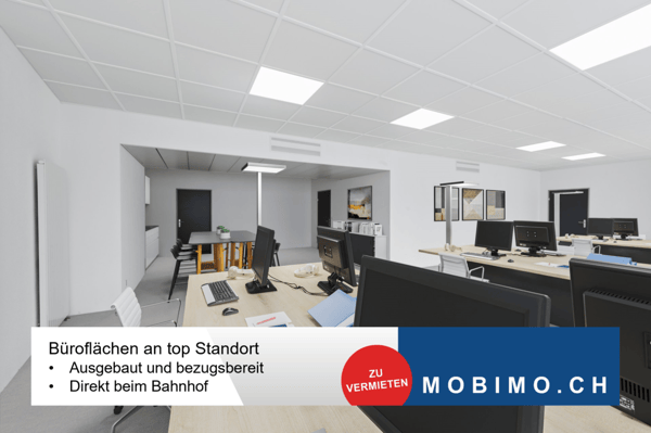 Ausgebauter Büroraum im 1. Obergeschoss 1