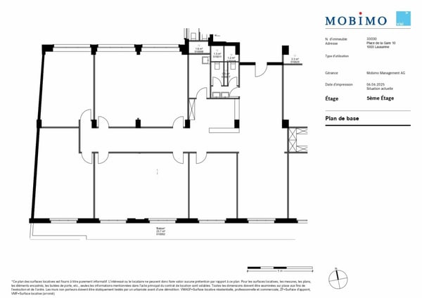 Bureau de 280 m2 en face de la gare de Lausanne 10