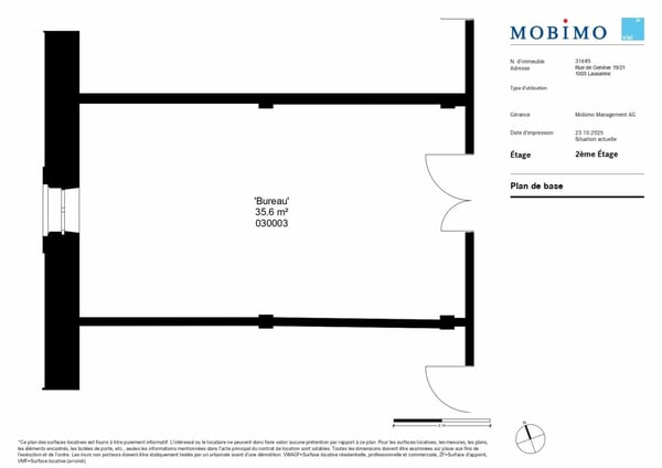 Bureau de 8 m2 à louer en centre-ville de Lausanne 4