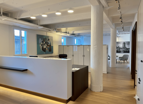 Bureau de 190 m2 dans le Quartier du Flon 2