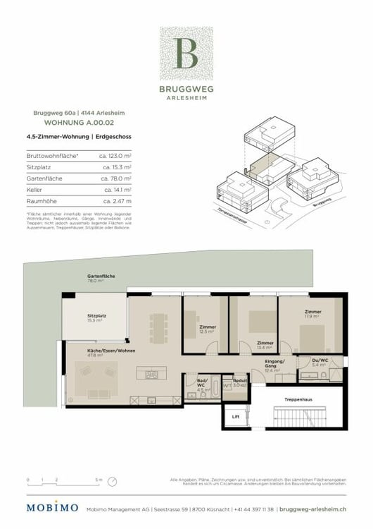 Charmante 7.5-Zimmer-Gartenwohnung - Bruggweg, Arlesheim 6