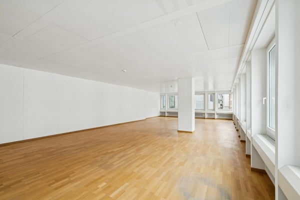 Lichtdurchflutetes Büro mit Blick in den Innenhof 3