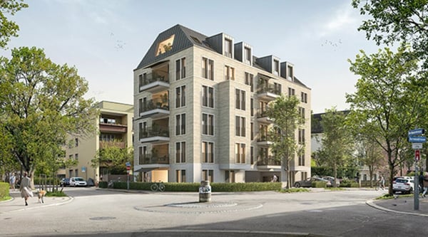 Aussenplatz an der Berninastrasse 56, Zürich-Oerlikon 2