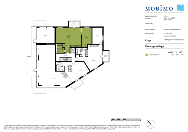 Moderne 2.5-Zimmerwohnung im 1. OG nach Vereinbarung zu vermieten 9