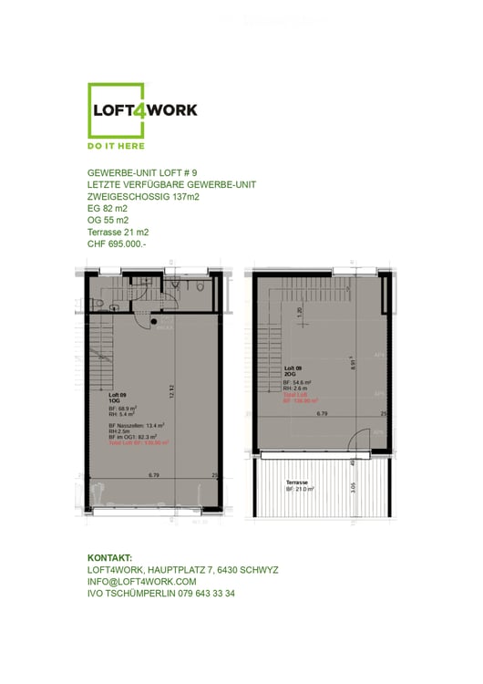 LETZTE GEWERBE-UNIT | 137m2 | Gewerbeneubau Steinmaur bei Dielsdorf | im Stockwerkeigentum 16