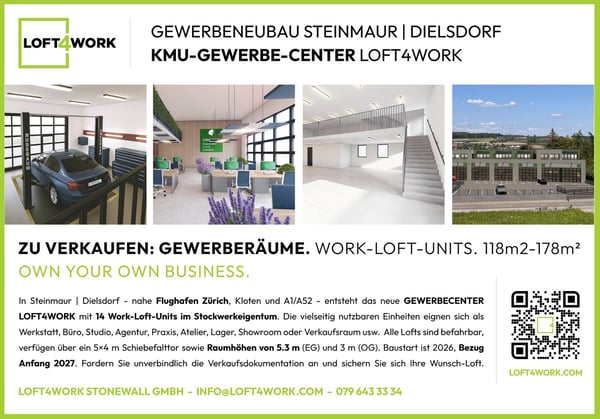 NEU Gewerbeneubau Work-Loft-Units 108m1-178m1 im Stockwerkeigentum | Steinmaur | Dielsdorf 16