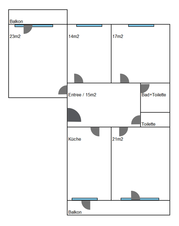 En plein centre – Boulevard de Pérolles 3 7