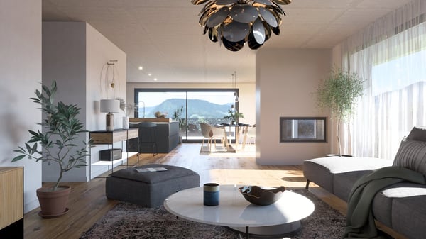 Luxuriöse, exklusive 1.5-Zimmer-Dachwohnung in Murten - Blick über die Dächer von Murten 7