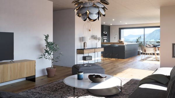 Luxuriöse, exklusive 1.5-Zimmer-Dachwohnung in Murten - Blick über die Dächer von Murten 9