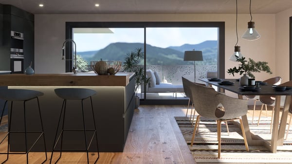 Luxuriöse, exklusive 1.5-Zimmer-Dachwohnung in Murten - Blick über die Dächer von Murten 6