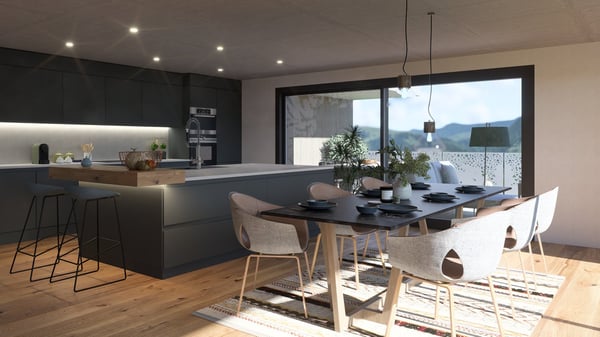 Luxuriöse, exklusive 1.5-Zimmer-Dachwohnung in Murten - Blick über die Dächer von Murten 1