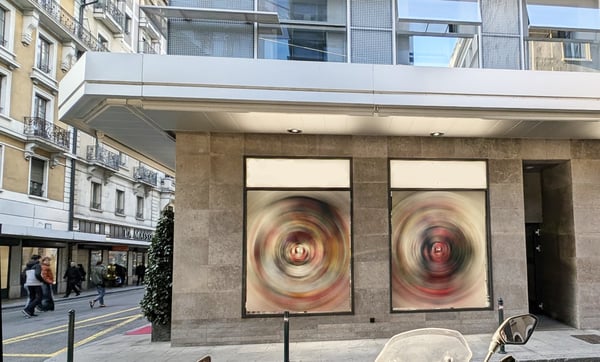 A louer: Genève Mont-Blanc - Superbe Arcade d'angle, 7 vitrines, 2 entrées clients 3