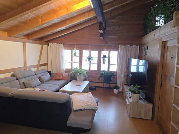 schöne + gepflegte 1.5 Zimmer Dachwohnung in 3-Fam.-Haus 3