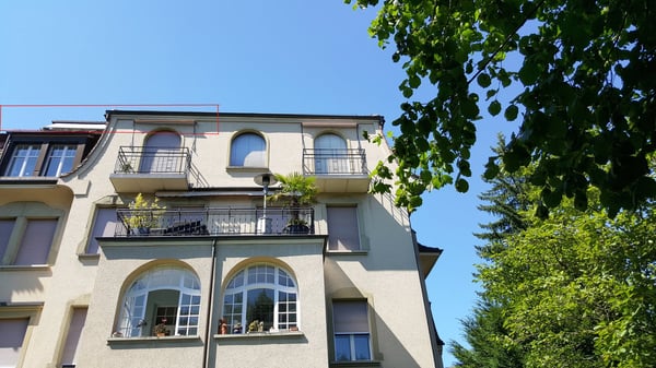 Total sanierte 1.5-Zimmer-Dachwohnung mit Fernblick auf Stadt und Berge in Bern-Kirchenfeld 1