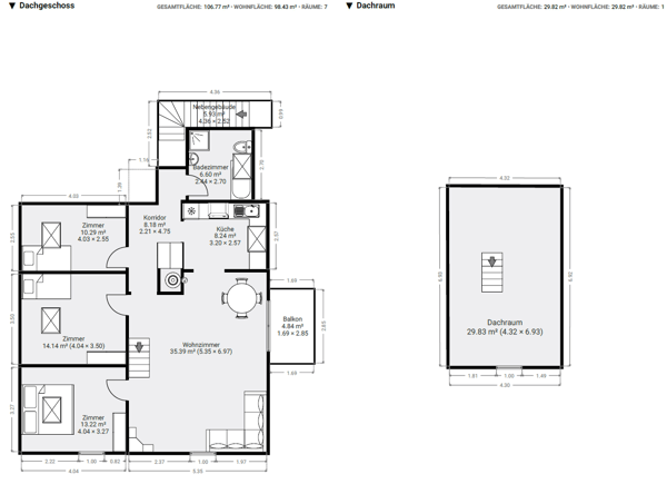 Charmante 1.5-Zimmer-Dachwohnung in ruhiger Lage in Niederbipp 13
