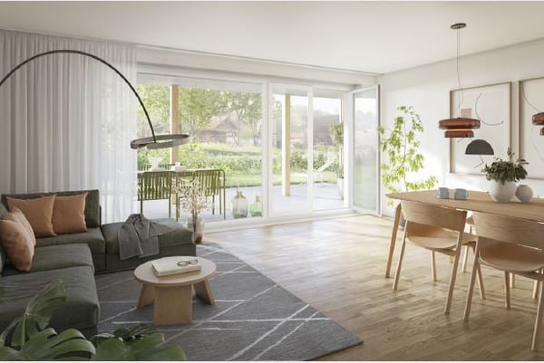 Letzte herrliche helle 1.5 Zimmer Neubau Wohnung im Obergeschoss,  in 6 Familien-Haus (C3) 1