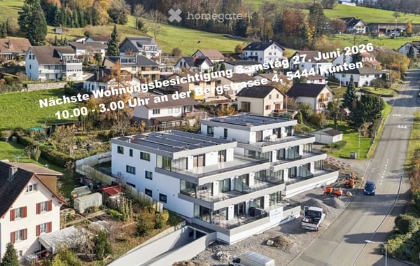 Bezugsbereite 2.5 - 4.5 Zimmer-Terrassenwohnungen in Künten ab CHF 905'000.00 1