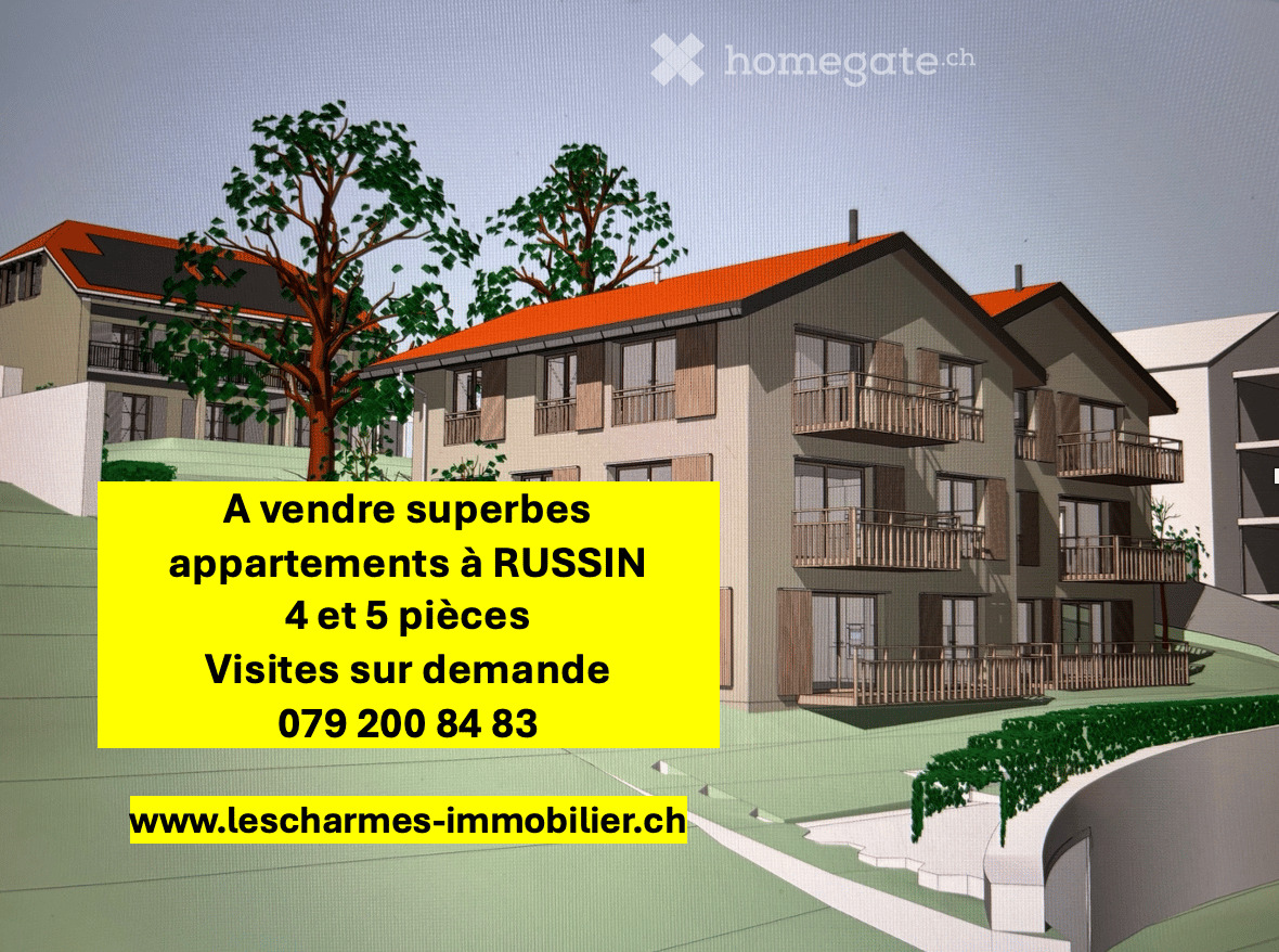 3-story residential building with balconies, orange roof, and surrounding greenery.