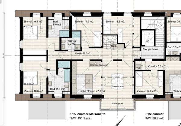 5.5 Zimmer Dachwohnung Maisonette 14