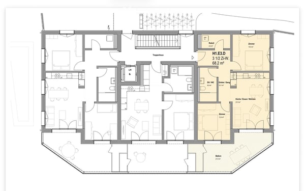 Erstbezug: Neue 2.5, 3.5, 4.5, 5,5-Zi-Wohnungen mit Terrasse/Balkon mit freier Aussicht in Eggenwil 21