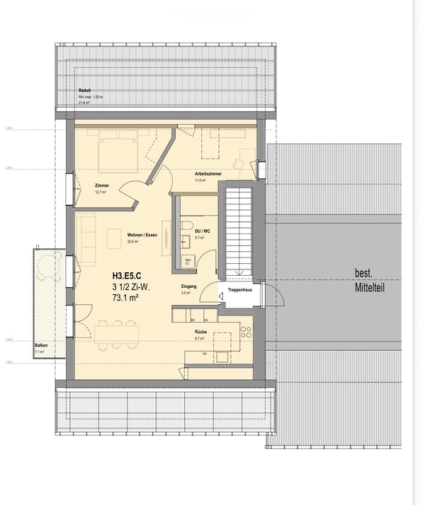 Erstbezug: Neue 2.5, 3.5, 4.5, 5,5-Zi-Wohnungen mit Terrasse/Balkon mit freier Aussicht in Eggenwil 27