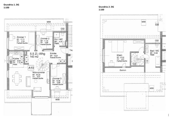 AM BAHNHOF: Moderne 5.5 Zi Dach-Maisonette-Whg 143 m2 in Henggart 12