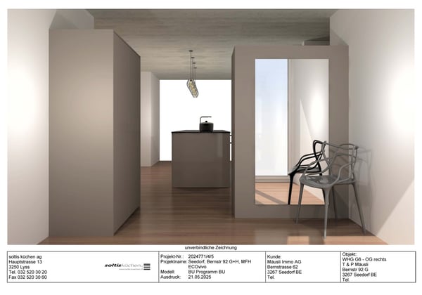 Moderne 4.5-Zimmer-Neubauwohnung mit Balkon, Laubengang und schöner Aussicht in Seedorf BE 8