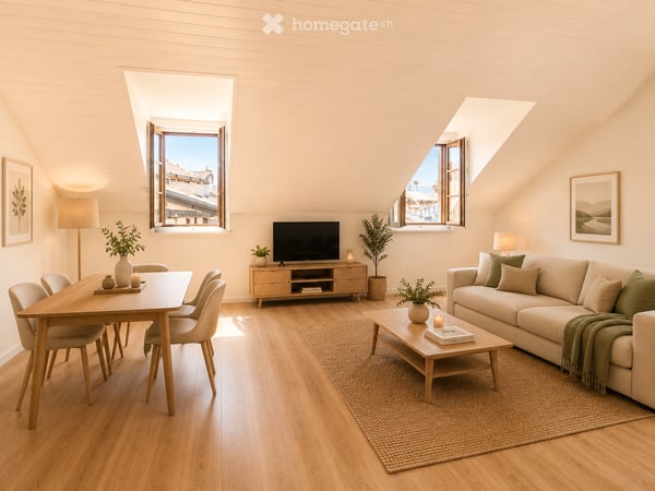 Charmant appartement rénové de 2,5 pièces au cœur du beau village de Yens 1